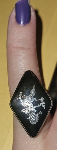 Vintage siam silver black - vintage,